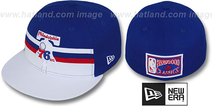 76ers 'HARDWOOD HORIZON' Fitted Hat by New Era