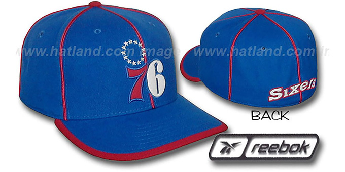 76ers HW 'WILDSIDE' Fitted Hat by Reebok - royal