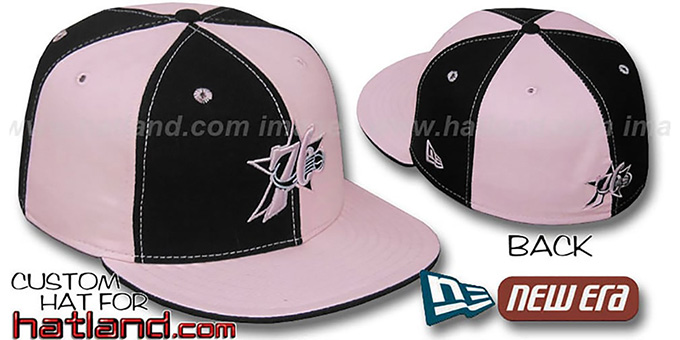 76ers 'PINWHEEL' Black-Pink Fitted Hat by New Era