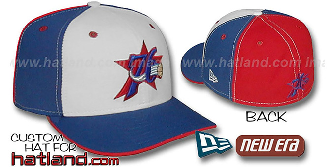 76ers 'PINWHEEL' White-Royal-Red Fitted Hat by New Era