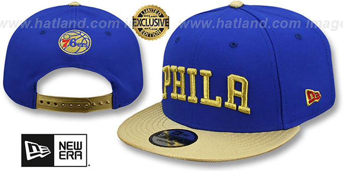 76ers 'SWINGMAN SNAPBACK' Royal-Gold Hat by New Era