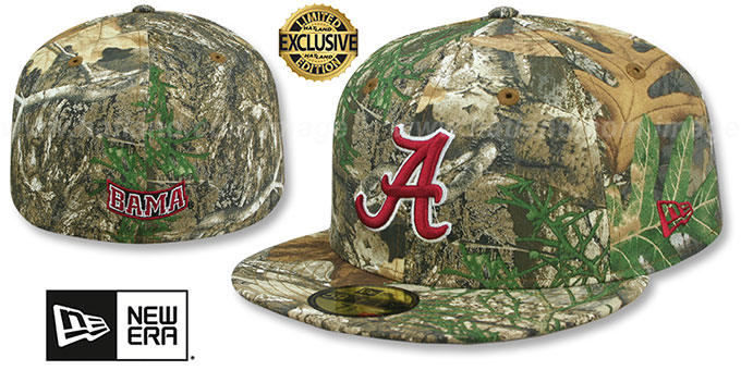 Alabama 'NCAA TEAM-BASIC' Realtree Camo Fitted Hat by New Era