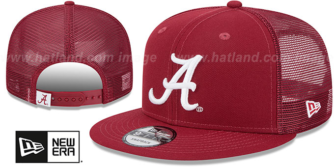 Alabama 'TEAM-BASIC TRUCKER SNAPBACK' Burgundy Hat by New Era