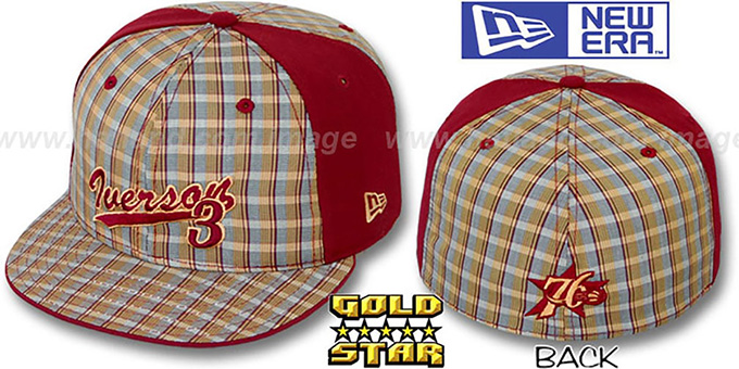 Allen Iverson 'SUPA STAR PLAID' Fitted Hat by New Era