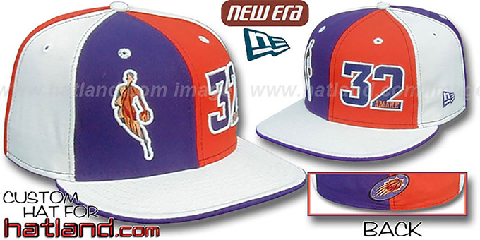 Amare 'INSIDER DOUBLE WHAMMY' Purple-Orange-White Fitted Hat