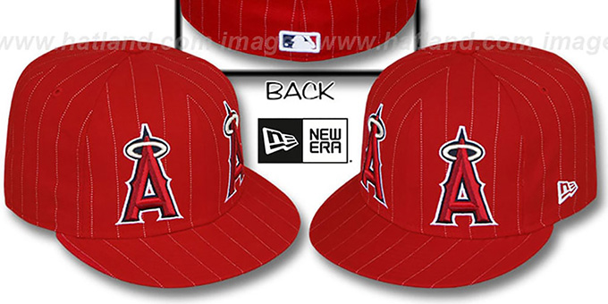 Angels 'BIG-ONE DOUBLE WHAMMY' Red-White Fitted Hat