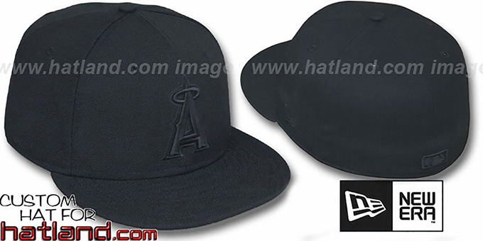 Angels 'BLACKOUT' Fitted Hat by New Era