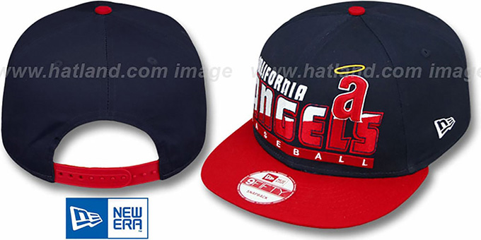 Angels COOP 'SLICE-N-DICE SNAPBACK' Navy-Red Hat by New Era