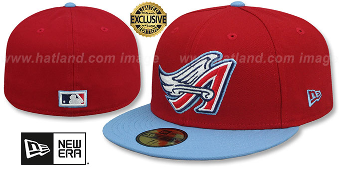 Angels 'COOPERPACK' Red-Sky Fitted Hat by New Era