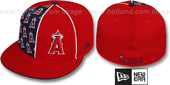 Angels 'MULTIPLY' Red-Navy Fitted Hat by New Era