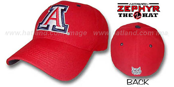 Arizona 'DH' Fitted Hat by ZEPHYR - red