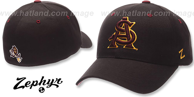 Arizona State 'DH' Black Fitted Hat by Zephyr