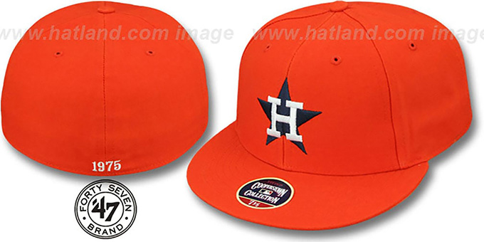 Astros '1975 COOPERSTOWN ' Fitted Hat by Twins 47 Brand