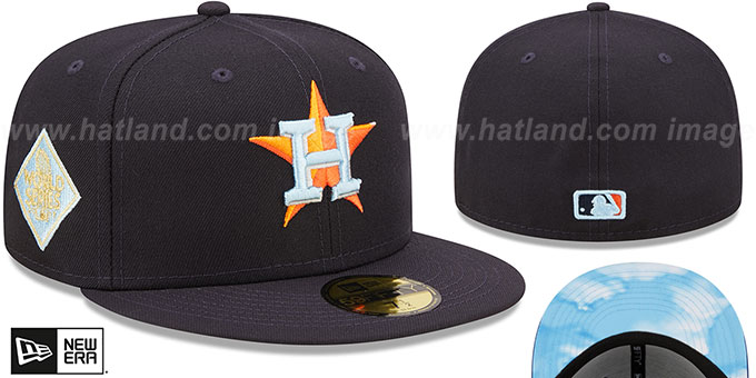 Astros 2017 WS 'CLOUD-UNDER' Navy Fitted Hat by New Era