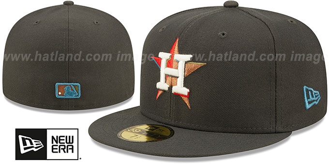 Astros 'COLOR PACK MULTI' Charcoal Fitted Hat by New Era