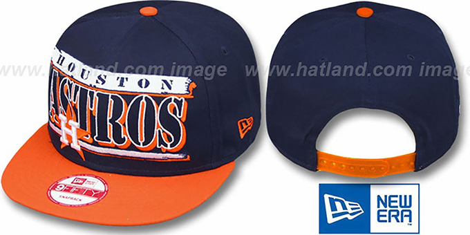 Astros COOP '2T STILL BREAKIN SNAPBACK' Navy-Orange Hat by New Era