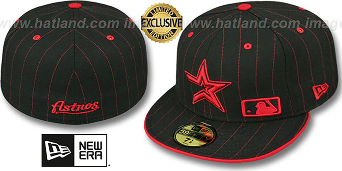 Astros 'FABULOUS' Black-Red Fitted Hat by New Era