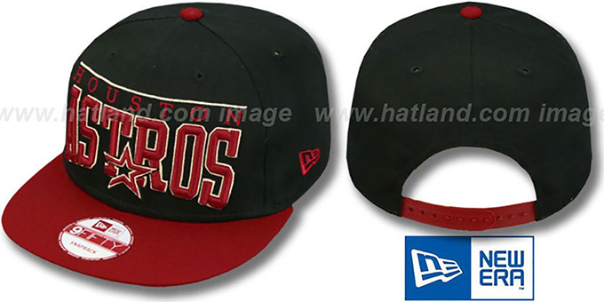 Astros 'LE-ARCH SNAPBACK' Black-Brick Hat by New Era