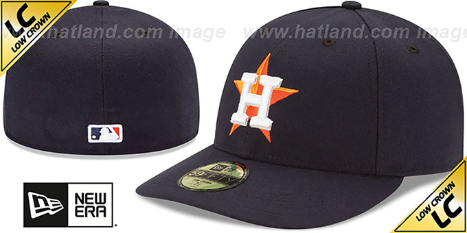 Astros 'LOW-CROWN' HOME Fitted Hat by New Era