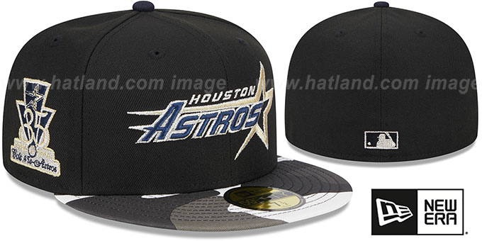 Astros 'METALLIC CAMO' Fitted Hat by New Era