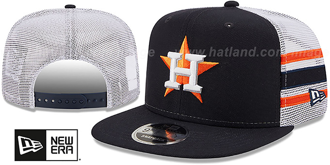 Astros 'SIDE-STRIPE TRUCKER SNAPBACK' Navy Hat by New Era