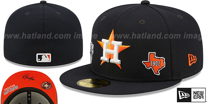 Astros 'TRIPLE THREAT IDENTITY' Navy Fitted Hat by New Era