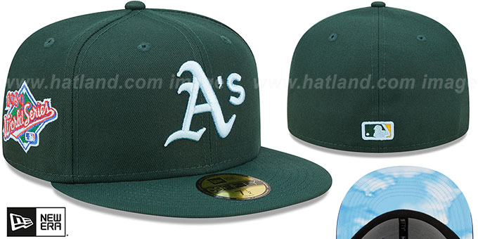 Athletics 1989 WS 'CLOUD-UNDER' Green Fitted Hat by New Era