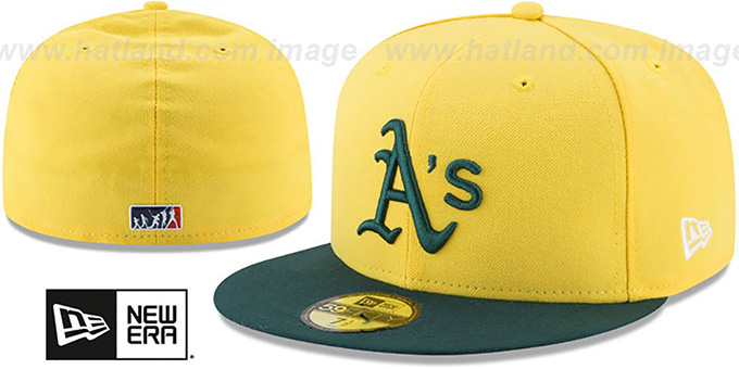 Athletics '2017 MLB LITTLE-LEAGUE' Yellow-Green Fitted Hat by New Era