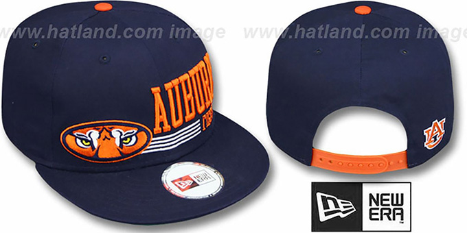 Auburn 'RETRO-SNAPBACK' Navy Hat by New Era