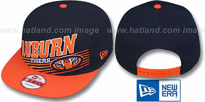 Auburn 'STILL ANGLIN SNAPBACK' Navy-Orange Hat by New Era