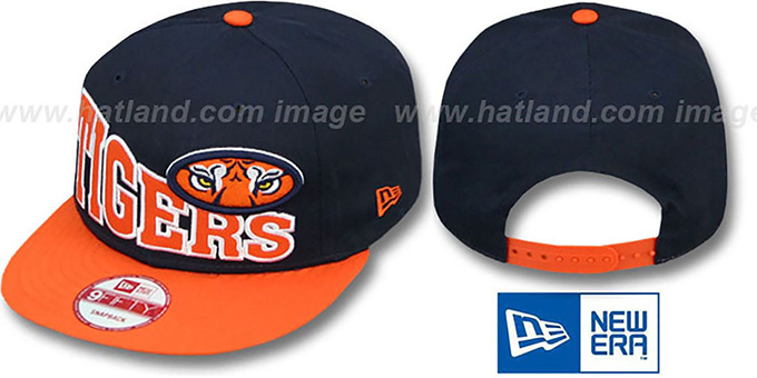 Auburn 'STOKED SNAPBACK' Navy-Orange Hat by New Era