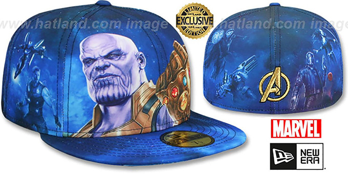 Avengers 'INFINITY WAR  ALL-OVER' Fitted Hat by New Era