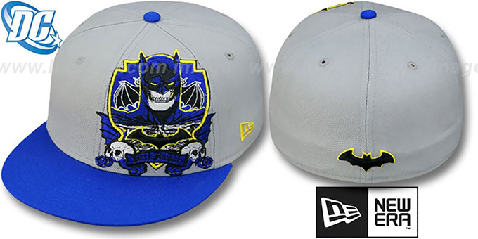 Batman 'DEATHCREST' Grey-Royal Fitted Hat by New Era