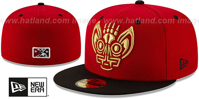 Bats 'COPA' Red-Black Fitted Hat by New Era