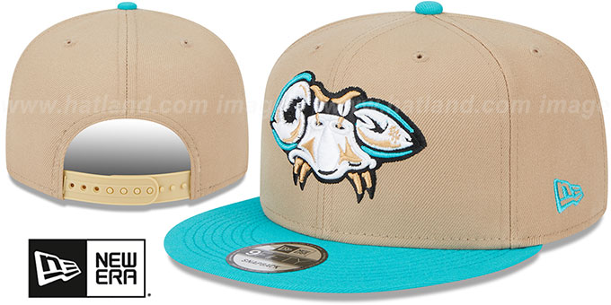 Baysox 'COPA SNAPBACK' Tan-Teal Hat by New Era