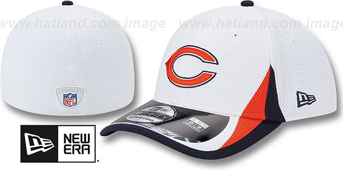 Bears '2013 NFL TRAINING FLEX' White Hat by New Era