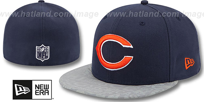 Bears '2014 NFL DRAFT' Navy Fitted Hat by New Era