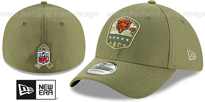 chicago bears salute to service hat