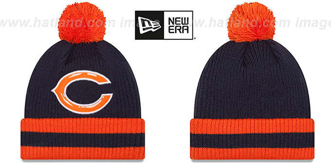 Bears 'CHILLER FILLER BEANIE' Navy-Orange by New Era