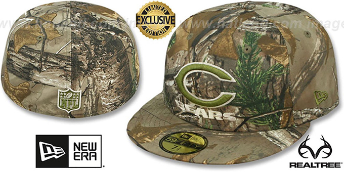 Bears 'NFL TEAM-BASIC' Realtree Camo Fitted Hat by New Era