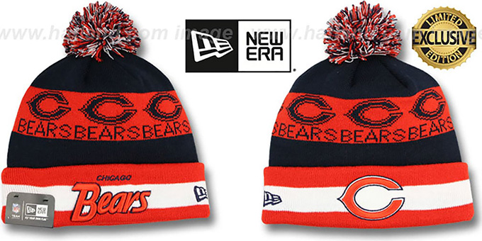 Bears 'REPEATER SCRIPT' Knit Beanie Hat by New Era