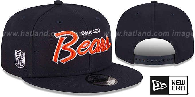 Bears 'SCRIPT-UP SNAPBACK' Navy Hat by New Era