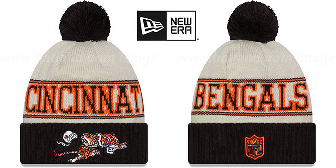 Bengals 2023 'HISTORIC SIDELINE' Knit Beanie Hat by New Era