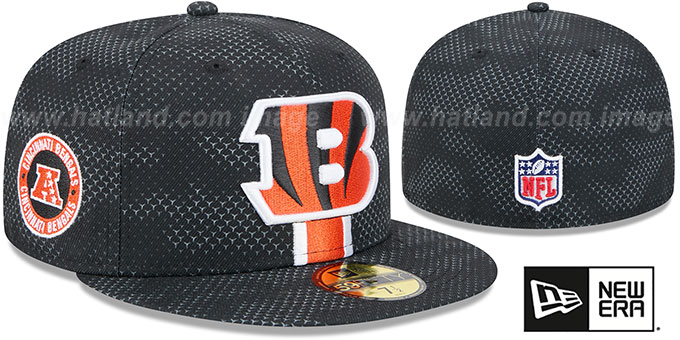 Bengals '2024 NFL SIDELINE' Black Fitted Hat by New Era