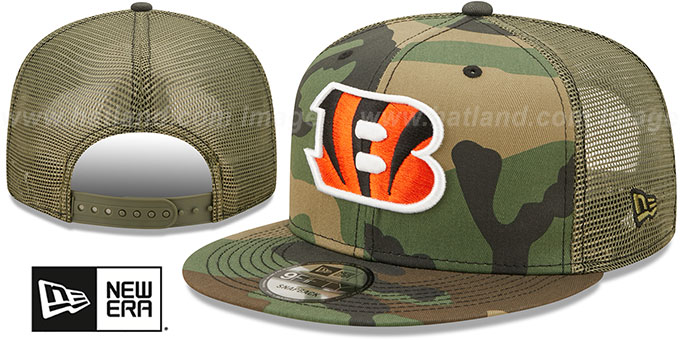 Bengals 'ARMY CAMO TRUCKER' Hat by New Era