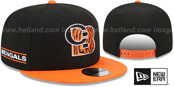 Bengals 'NFL LIGATURE SNAPBACK' Black-Orange Hat by New Era