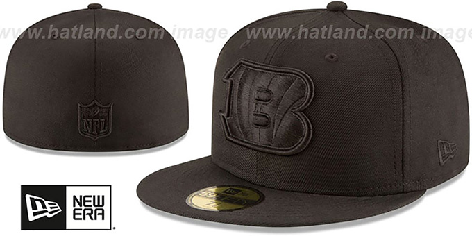 Bengals 'NFL TEAM-BASIC BLACKOUT' Fitted Hat by New Era