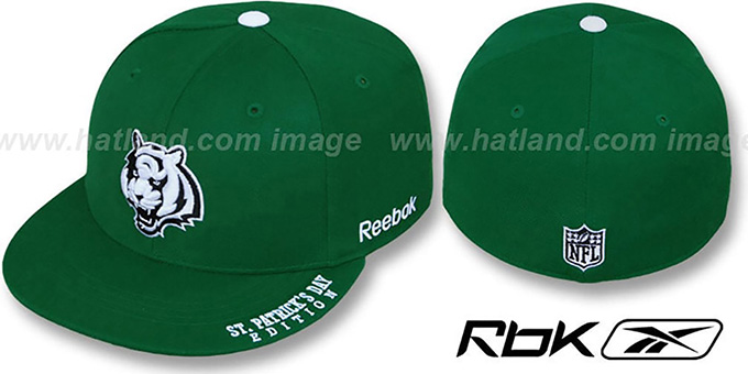 Bengals 'St Patricks Day' Green Fitted Hat by Reebok