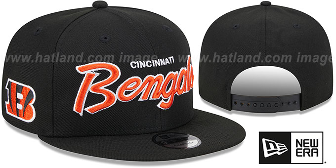 Bengals 'TEAM-SCRIPT SNAPBACK' Black Hat by New Era