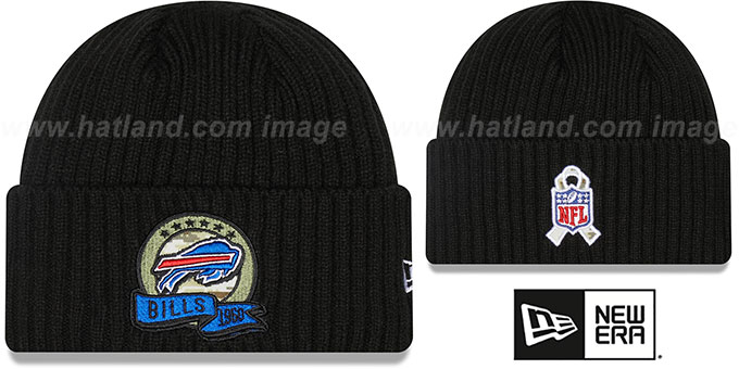 Bills '2022 SALUTE-TO-SERVICE' Knit Beanie Hat by New Era